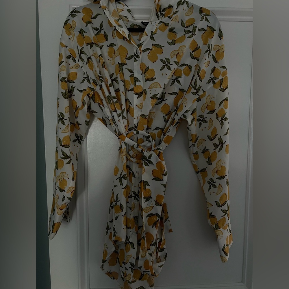 Kittenish Citrus Delight Dress